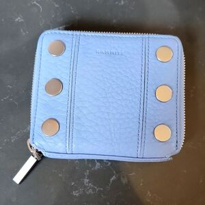 Hammitt North Wallet Periwinkle Haze Brushed Silver